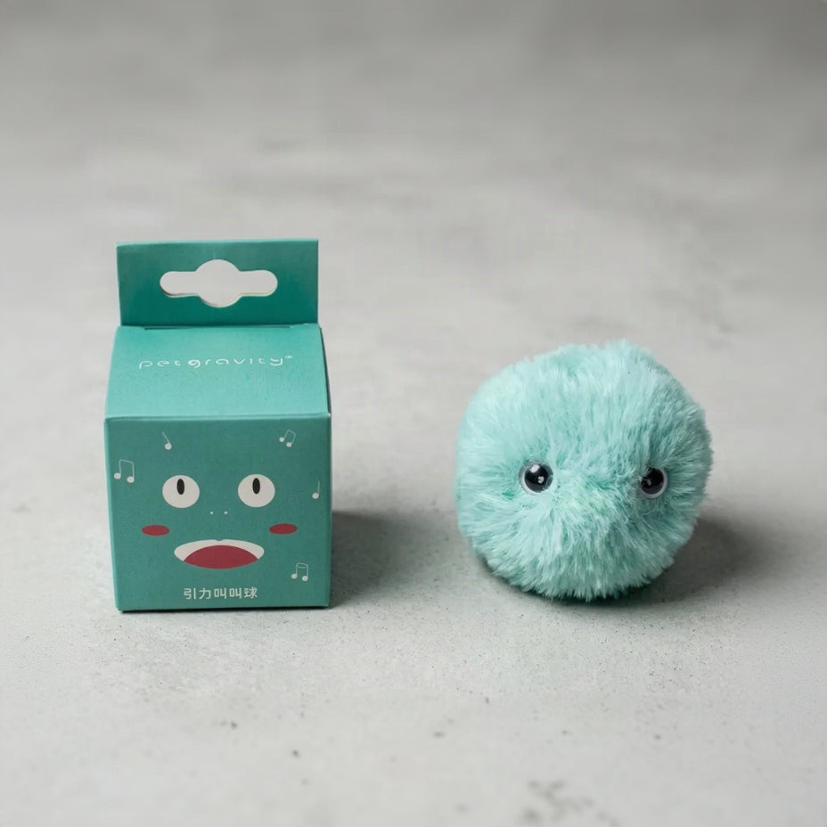 Balle interactive sonore pour chat avec herbe à chat